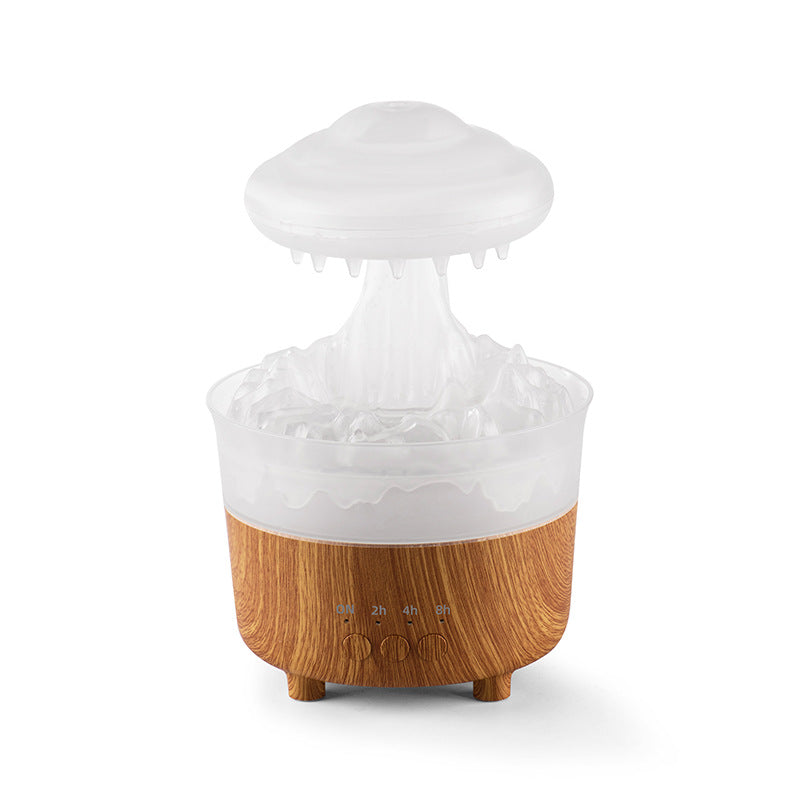 Rain Cloud Night Light Humidifier with Soothing Water Drop Sound, 7-Color LED Lighting, and Essential Oil Diffuser for Aromatherapy